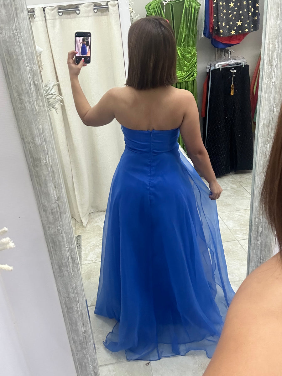 David's bridal clearance royal blue dress