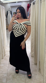 Black & White Maxi Dress