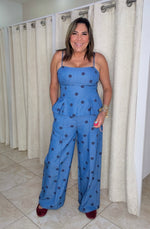 Denim Polka Dots Pant