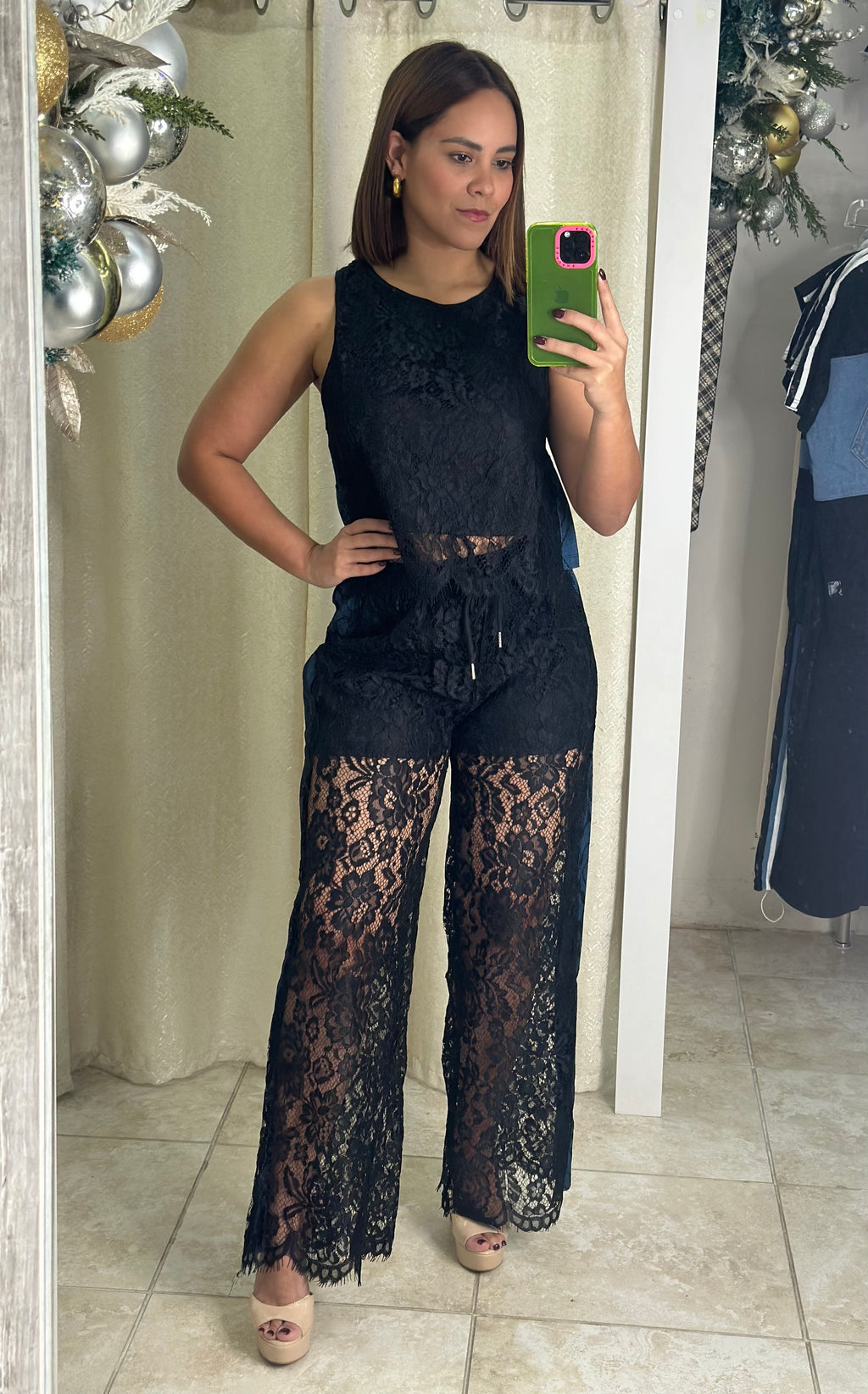 Black Top & Pant Set