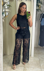 Black Top & Pant Set