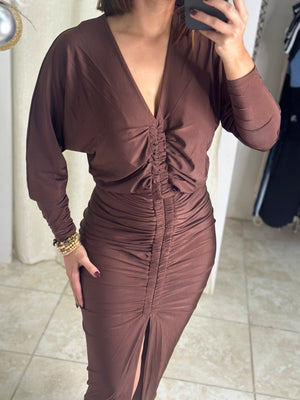 Brown Fashion Dress