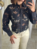 Fishnet Crochet Lace Top