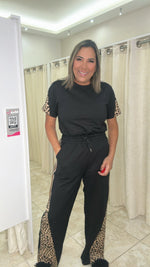 Black & Animal Print Set