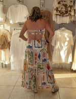 Ivory & Print Boho Dress