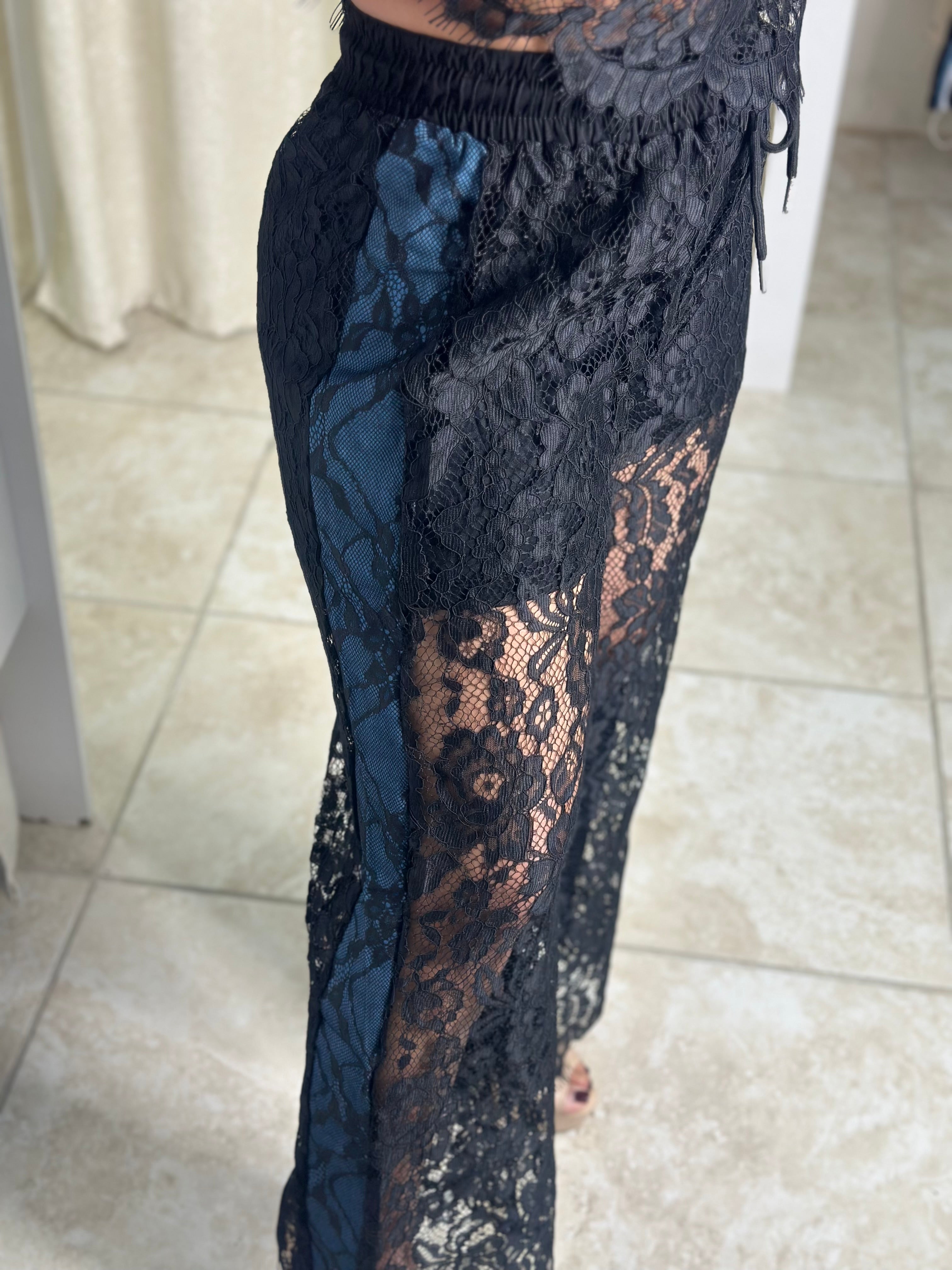 Black Top & Pant Set