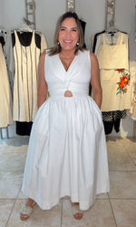 Off White Midi Dress