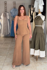 Brown Solid Pant