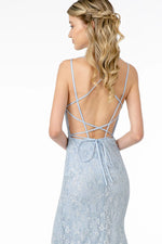 Blue Glitter Mermaid Dress