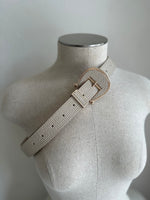 Texture Leather Belt