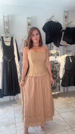 Milk Coffee  Eyelet Dress
