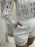 White Lace Short Set