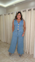 Bubble Denim Pant Set