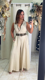 One Size Linen Jumpsuit