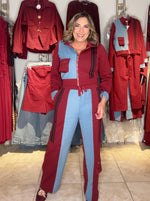 Burgundy Travel Pant Set