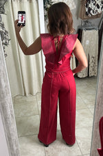 Deep Red Pant Set