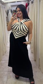 Black & White Maxi Dress