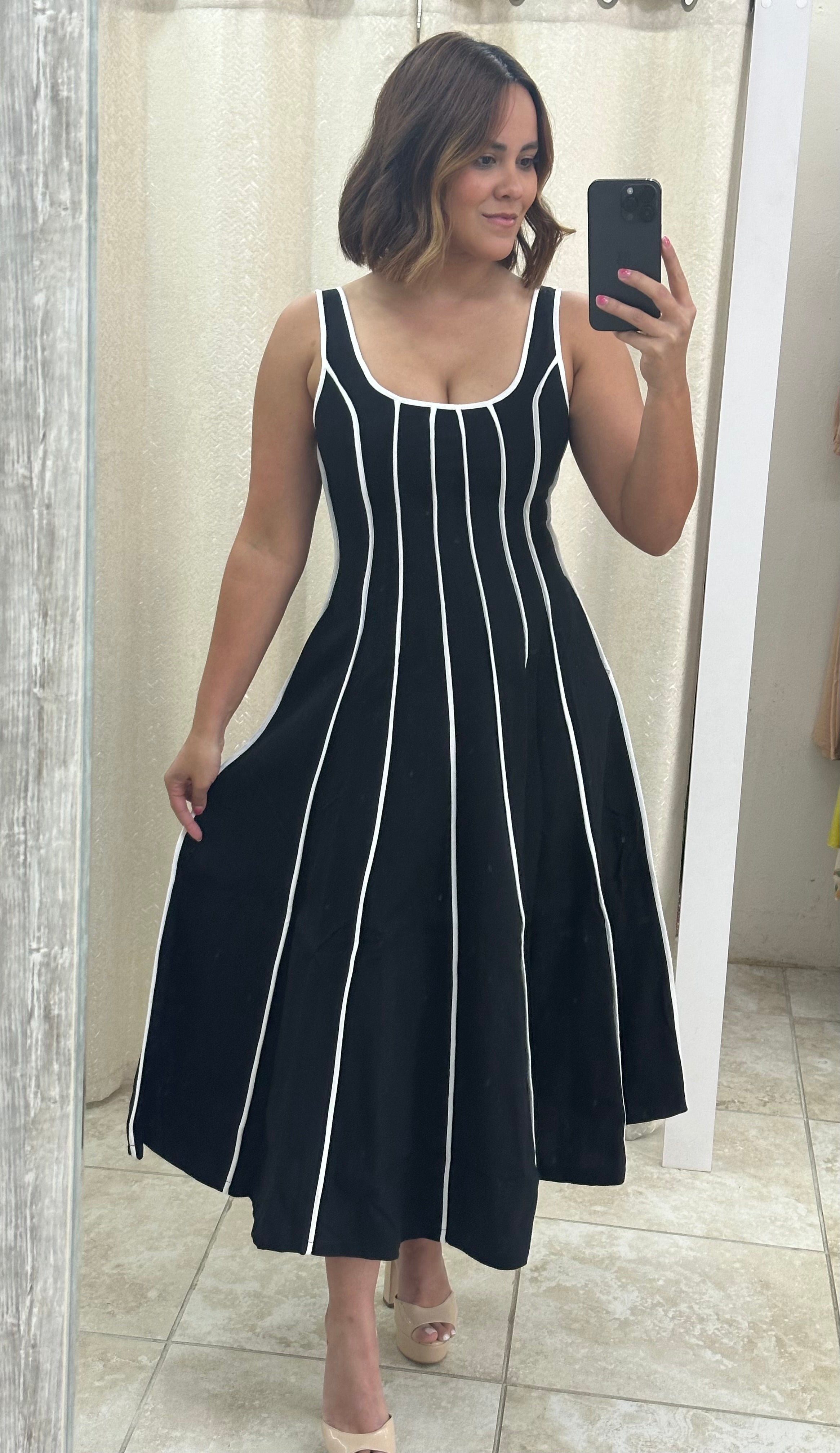Black Linen Maxi Dress