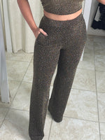 Gold Halter Top & Pant Set