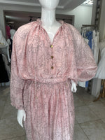 Pink Printed Plus Size Jumpsuit