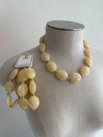 Cream Acrylic Necklace Set