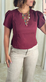 Tulip Hem Bow Beck Top
