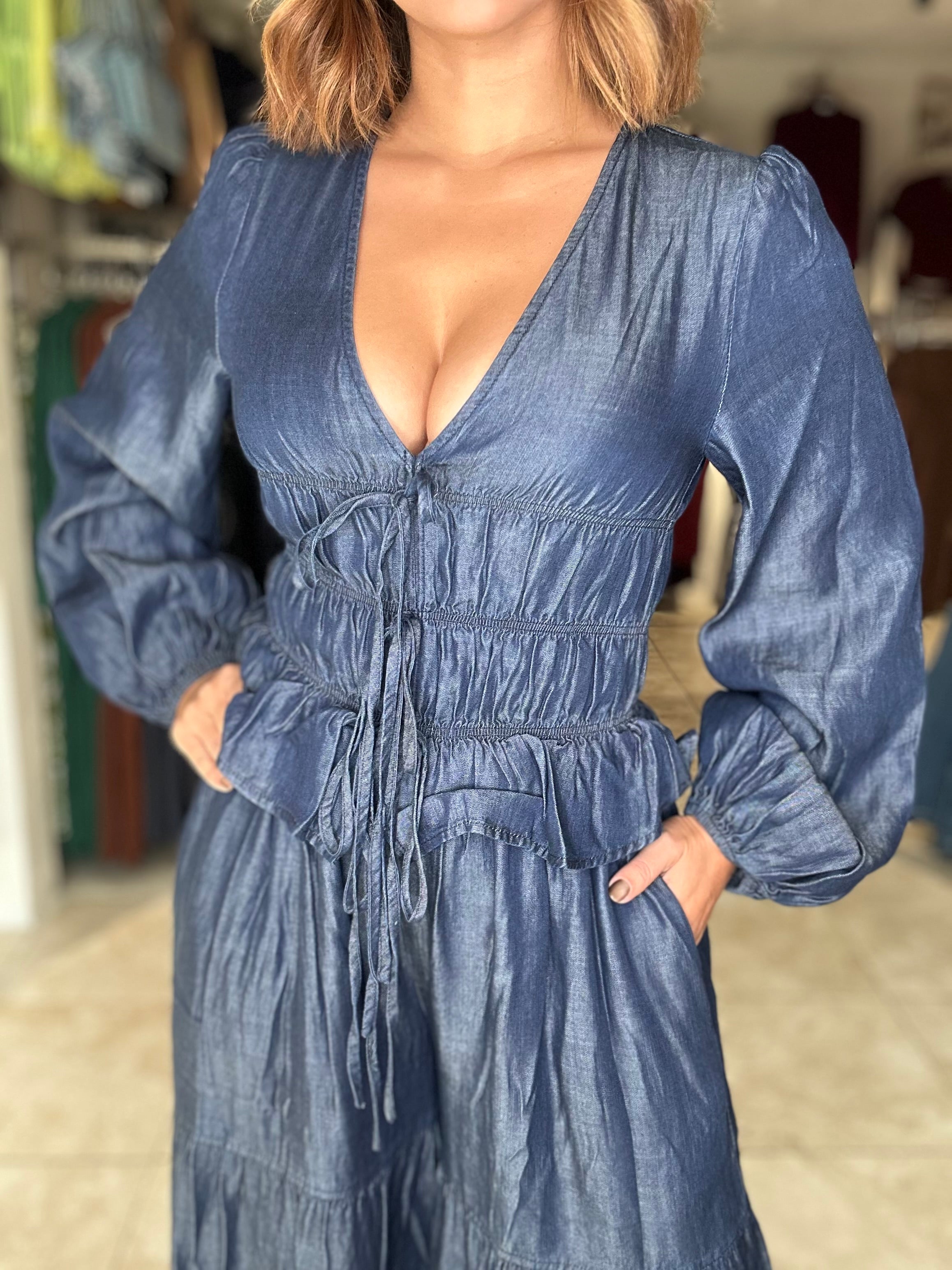 Dark Denim Jumpsuit