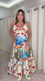 Venice Print Maxi Dress