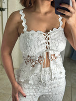 Off White Eyelet Set