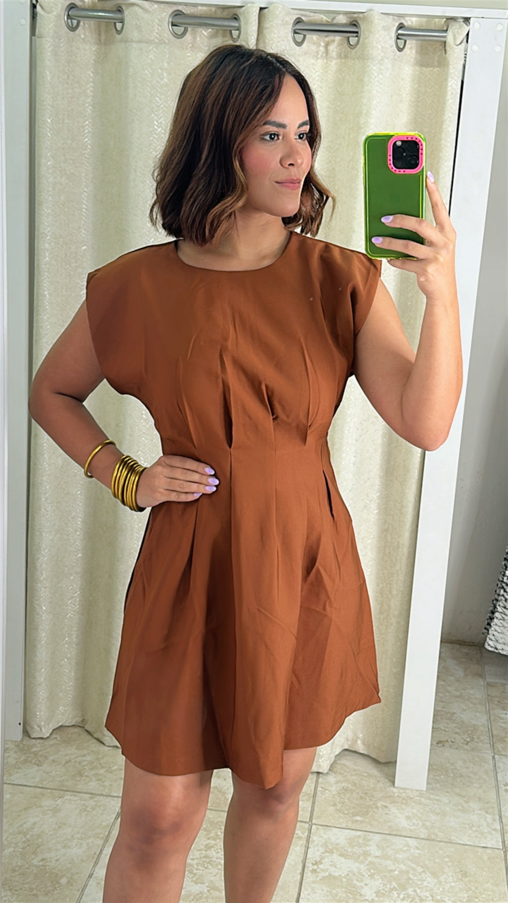 Brown Mini Dress
