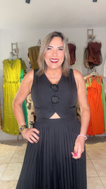 Black Vest and Skirt Set