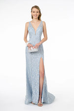 Blue Glitter Mermaid Dress