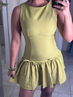 Flared Hem With Front Bows Dress