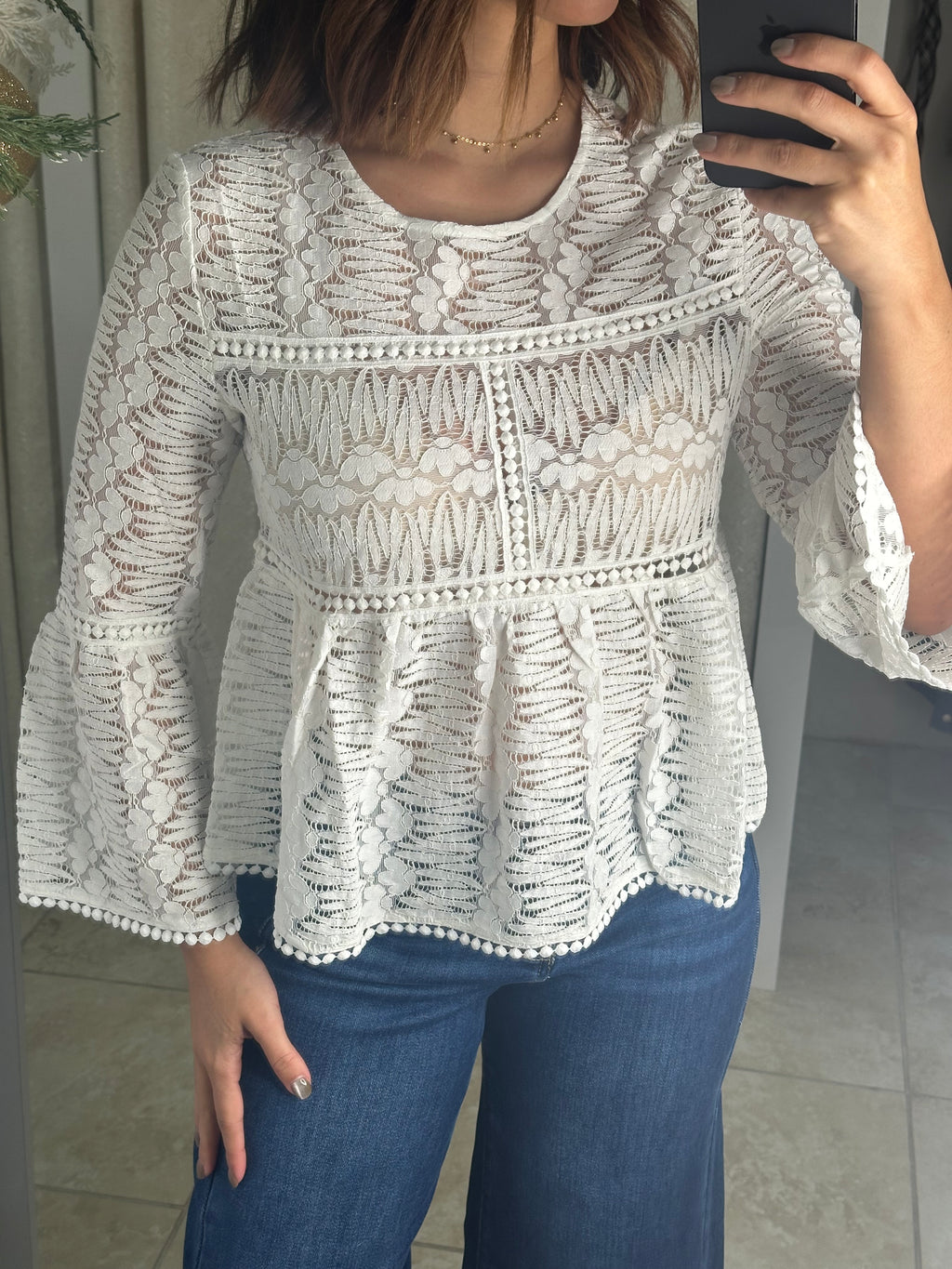 White Lace Blouse