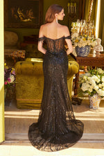 Black Sequin Formal Dress