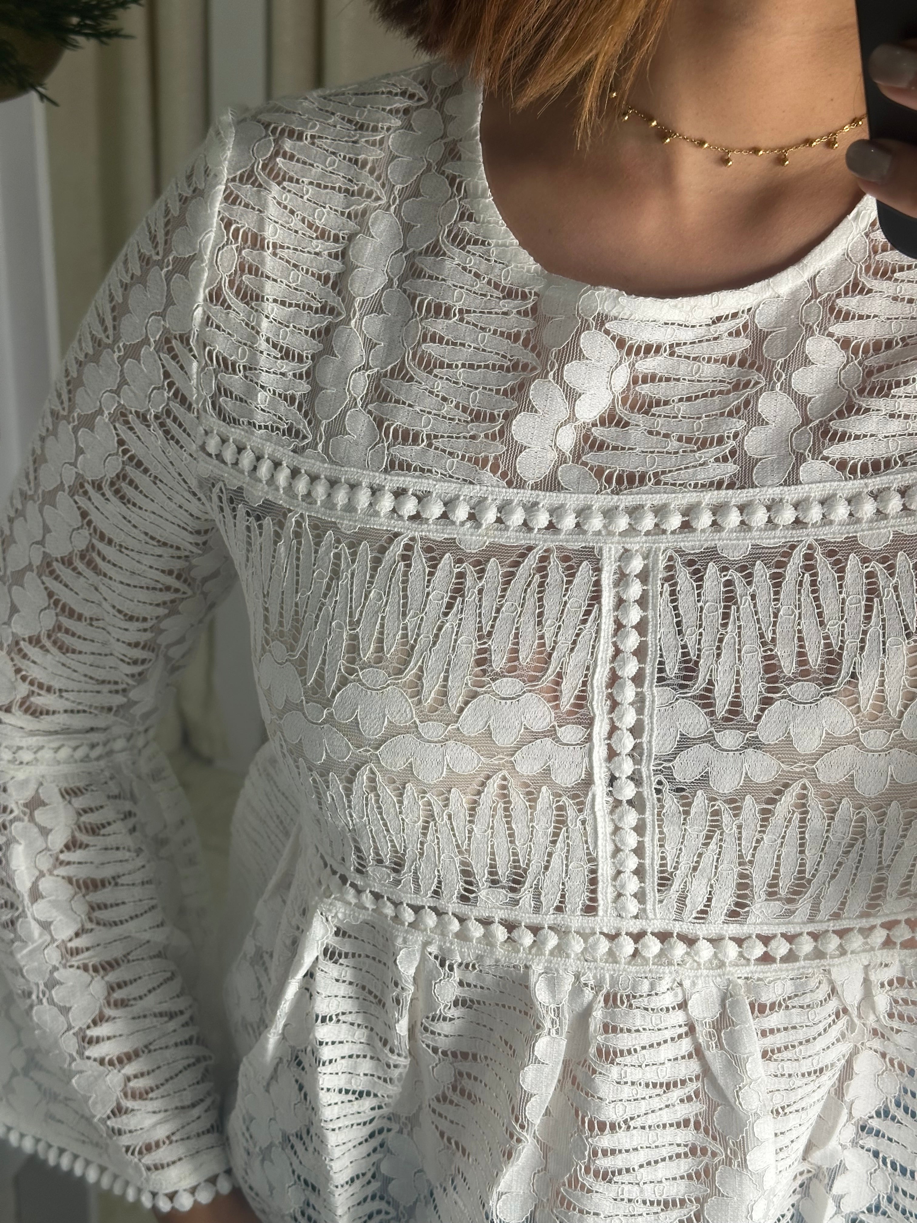 White Lace Blouse