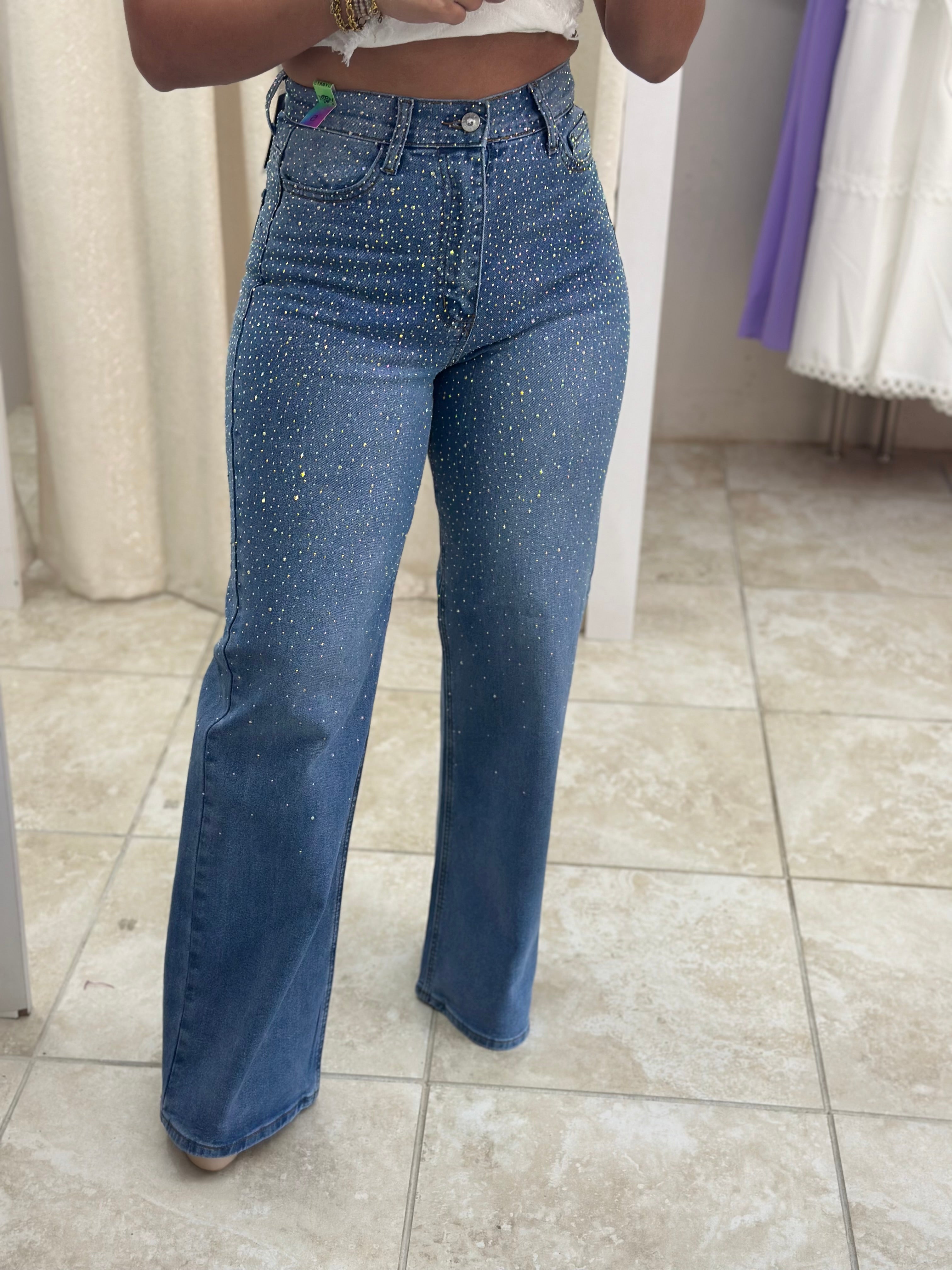 High Waisted Wide Leg Jeans