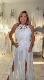 White Cleopatra Dress
