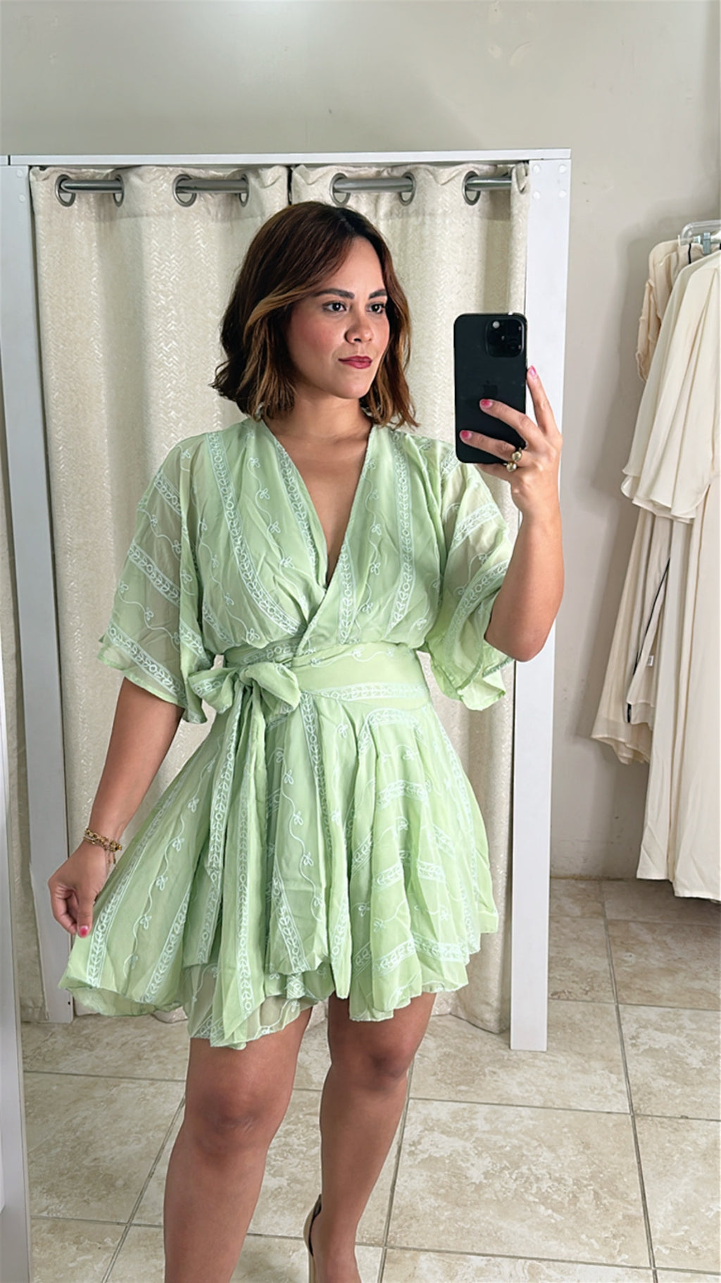 Light Green Mini Dress