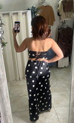Black & White Polka Skirt Set