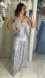 Silver Metalic Dress