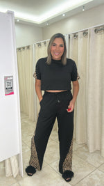 Black & Animal Print Set