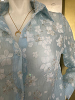 Baby Blue Elegant Blouse