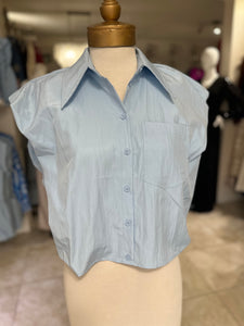 Collar Neck Button Down Shirt