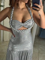 Silver Metalic Dress