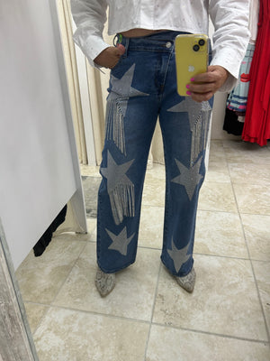 Rhinestone Stars Jeans