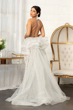 Silver/Nude Formal Dress