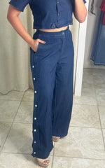 Denim Two Pieces Set