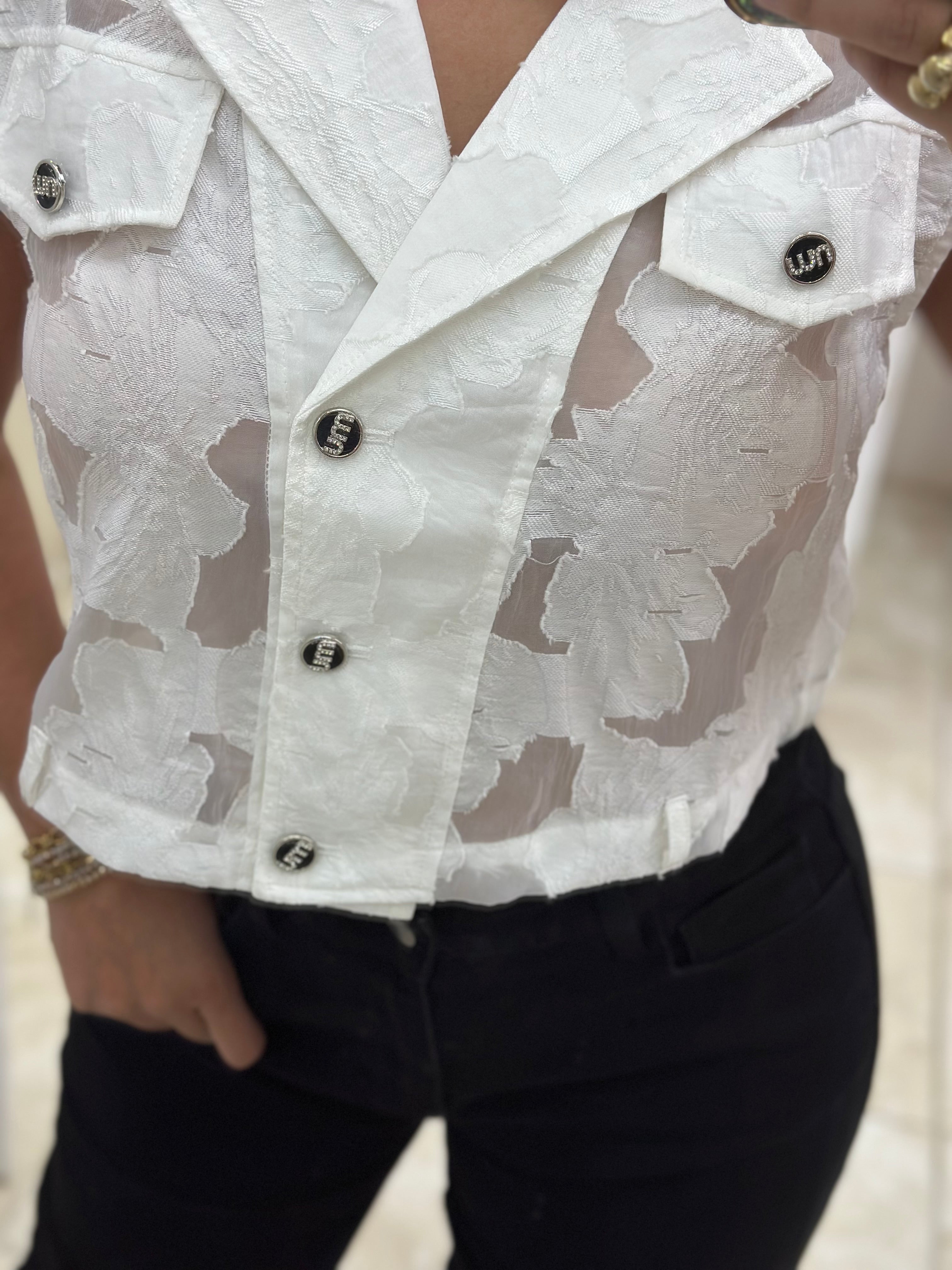 Bone White Blouse