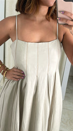 Khaki Fresh  Midi Dress